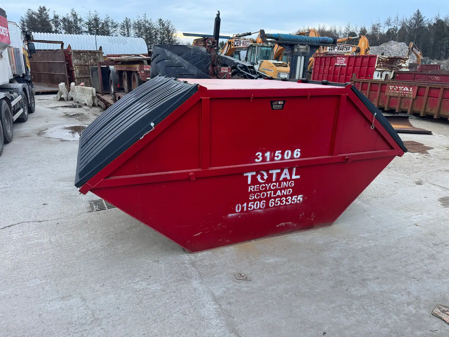 Total Recycling Scotland skip